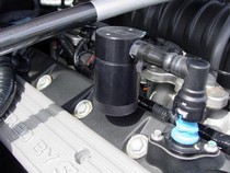11-12 Mustang V6 JLT Oil Separator Passenger Side - Black