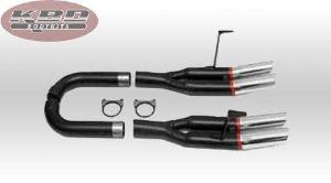 1978-1982 Chevrolet Corvette KBD Style Targa Mufflers with Chrome Tips