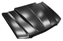 2002-2006 Chevy Avalanche (without body side cladding), 2003-2006 Chevy Silverado (except 2005-2006 1500 HD, 2500,3500) KeyParts Cowl Induction Style Hood