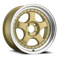 93-02 Golf Cabrio, 03-07 XB Konig Candy Gold/Machine Lip