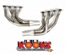 79-93 Ford Mustang with a Big Block Chevy engine with standard port cylinder heads. Kook's Headers - Steel - 2 1/4