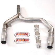 93-97 Chevrolet Camaro LT1 5.7L, 93-97 Pontiac Firebird LT1 5.7L Kook's Catted Y-Pipe - Stainless Steel - 3'