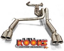 98-02 Chevrolet Camaro LS1 5.7L, 98-02 Pontiac Firebird LS1 5.7L Kook's Catted Exhaust System - Stainless Steel - 3