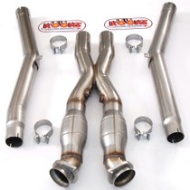 05-08 Chevrolet Corvette C6 LS2/LS3 6.0L/6.2L Kook's Catted X-Pipe - Stainless Steel - 3' x 3'