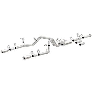 11-16 GMC Sierra 2500 HD(V 8 6 LGAS, V 8 6 LFLEX, V 8 6 LCNG), 11-16 Chevrolet Silverado 2500 HD(V 8 6 LGAS, V 8 6 LFLEX, V 8 6 LFLEX) MagnaFlow MF Series Exhaust System - Cat Back, 3.5