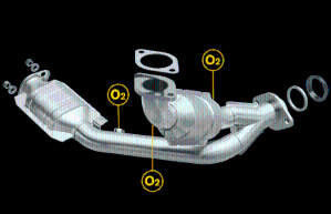 01-02 Mitsubishi Montero (V 6 3.5 LGAS) MagnaFlow Catalytic Converter - Stainless Steel