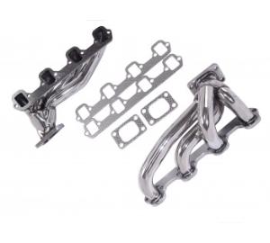 65-Up Ford Mustang (5.0L V8 T3 / T4 Twin Turbos) Manzo USA Twin Turbo Manifold - Stainless Steel