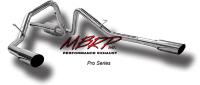 04-07 F-250 Super Duty, 04-07 F-350 Super Duty MBRP Exhaust System - Pro Series (Cat Back Dual Split Rear Exit Exhaust System) (T304 Stainless Steel) (Includes Muffler, Tailpipe, Exhaust Tip)