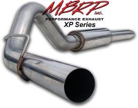 99-05 F-250 Super Duty, 99-05 F-350 Super Duty MBRP Exhaust System - XP Series (Cat Back Single Side Exit Exhaust System) (4 in. Diameter) (T409 Stainless Steel) (Includes Muffler, Tailpipe, Exhaust Tip)