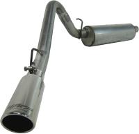 97-99 Wrangler (97-06Tj) Base, Sahara, Se, Sport MBRP Exhaust System - Pro Series (Cat Back Single Side Exit Exhaust System) (Aluminized) (Includes Muffler, Tailpipe, Exhaust Tip)