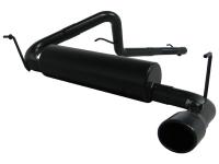 07-09 Wrangler (07-09Jk) Rubicon, Sahara, X MBRP Exhaust System - Pro Series (Cat Back Single Side Exit Exhaust System) (Aluminized) (Includes Muffler, Tailpipe, Exhaust Tip) (Black Finish)