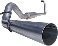 03-05 Excursion Base MBRP Exhaust System - Installer Series (Turbo Back Single Side Exit Exhaust System) (Aluminized) (Includes Muffler, Tailpipe, Exhaust Tip)