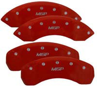 97-02 F150 Lightning MGP Full Set Caliper Covers w/ MGP Logo - Red