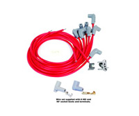 75-86 G10 Van, 75-86 G20 Van, 75-86 G30 Van MSD Ignition Spark Plug Wire Set - Universal - Red Super Conductor 8.5mm