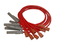 73-74 Challenger, 73-75 Roadrunner, 73-78 Charger, 73-80 B200 Van, 73-80 B300 Van, 89-90 Dakota MSD Ignition Spark Plug Wire Set - Socket Boots - Red Super Conductor 8.5mm