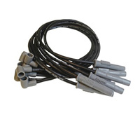 67-73 Mustang, 75-76 E-100 Econoline, 75-76 E-150 Econoline, 75-76 E-250 Econoline, 75-76 E-350 Econoline, 75-76 F-150 Pickup MSD Ignition Spark Plug Wire Set - Socket Style - Black Super Conductor 8.5mm