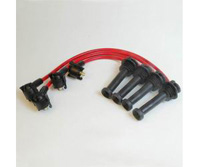 00-04 Focus, 98-03 Zx2 MSD Ignition Spark Plug Wire Set - w/Coil PN[8241] - Red Super Conductor 8.5mm