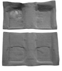 73-93 Ram Standard Cab 2WD/4WD Floor Shift Nifty Proline Aftermarket Floor Coverings (Navy)