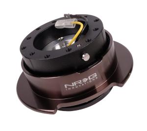 Universal (Can Work on sport compact cars ) NRG Quick Release - Gen 2.5 (Black Body With Black Chrome Ring)