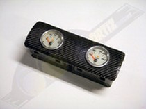 1987-1993 FORD MUSTANG Ortiz Custom Pods Dual Carbon Fiber Gauge Pod - 52mm