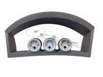 2006-2010 JEEP GRAND CHEROKEE Ortiz Custom Pods Triple Cluster Gauge Pod - 52mm