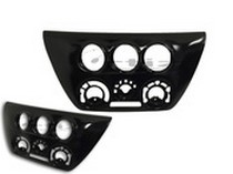 2003-2007 MITSUBISHI EVOLUTION/LANCER Ortiz Custom Pods Triple Radio Trim Gauge Pod - 52mm, BlACk