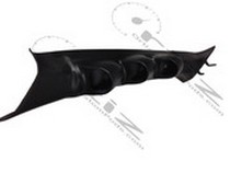 2003-2007 MITSUBISHI EVOLUTION/LANCER Ortiz Custom Pods Triple Pillar Gauge Pod - 52mm, OEM, BlACk