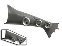 2007-2009 NISSAN SENTRA Ortiz Custom Pods Triple Pillar Gauge Pod - 52mm, Gray