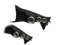 2007-2009 NISSAN SENTRA Ortiz Custom Pods Triple Pillar Gauge Pod - 52mm