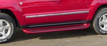 2001-2007 Chevrolet Silverado Classic Crew, 2001-2007 GMC Sierra Classic Crew Owens GlaStep Plus Custom Molded Fiberglass Running Boards Crew Cab -01 Boards Only, Requires Bracket Kit BK129 Sold Separately