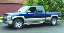 1999-2007 Chevrolet Silverado Ext/Quad Cab Light Duty, 1999-2007 GMC Sierra Classic Ext/Quad Cab Light Duty Owens Premier Series Custom Molded ABS Running Boards Extended/Quad Cab -01 Boards Only, Requires Bracket Kit BK128 Sold Separately