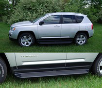 2011 Jeep Compass Owens Premier Series Custom Molded ABS Running Boards order bracket kit 10-1178