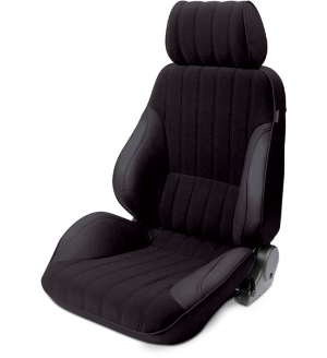 All Jeeps (Universal), Universal - Fits All Vehicles Procar Racing Seat - Rally Series 1000, Black Vinyl Sides, Black Velour Insert (Left)