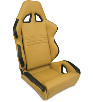 All Jeeps (Universal), Universal - Fits All Vehicles Procar Racing Seat - Rave Series 1600, Beige Vinyl (Right)