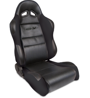 All Jeeps (Universal), Universal - Fits All Vehicles Procar Racing Seat - Sportsman Series, Black Vinyl Inside, Black Velour Wings & Side Bolsters (Right)