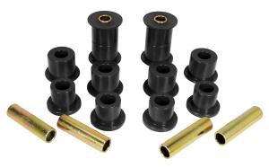 74-91 Jeep Cherokee Full Size Prothane Leaf Spring Bushings - Front Spring Eye and Shackle (Black)