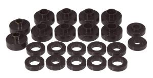 1976-1979 Jeep CJ5, 1976-1979 Jeep CJ7 Prothane Body to Frame Mount and Radiator Support Bushings Kit - Black