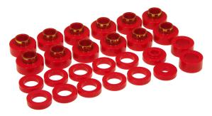 1981-1985 Jeep Scrambler  Prothane Body Mounts Bushings and Radiator Support Bushings Kit - CJ8 - Red