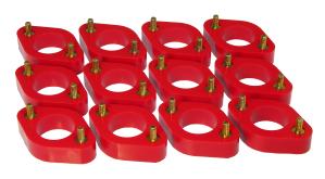 07-14 Jeep Wranger JK Prothane Body Lift Kit - 1.5 Inch - Red