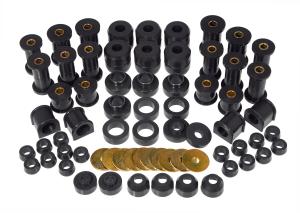 1987-1995 Jeep Wrangler  Prothane Total Front Spring and Shackle Bushings Kit - Black