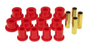 89 Toyota 4Runner 4WD Prothane Leaf Spring Bushings - Rear Spring Eye and Shackle (Red)