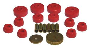 1979-1988 Toyota Pickup  Prothane Body Mount Bushings and Radiator Support Bushings - Red