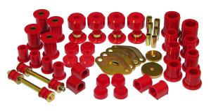 1989-1994 Toyota Pickup 4WD Prothane Total Front/Rear Bushings Kit - Red