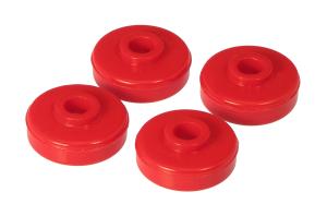 1987-2007 Land Rover, Range Rover  Prothane Rear Shock Bushing Kit - Lower - (DeCarbon) - Red