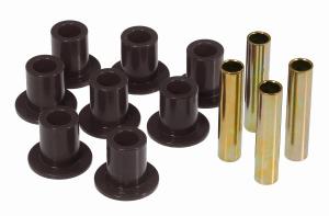 1972-1974 Dodge D100 Pickup, 1977-1987 Dodge D150  Prothane Front Leaf Spring Eye Bushings Kit - Black