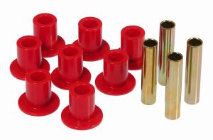 1972-1974 Dodge D100 Pickup, 1977-1987 Dodge D150  Prothane Front Leaf Spring Eye Bushings Kit - Red