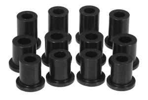 1979-1982 Dodge D50 , 1983-1990 Mitsubishi Mighty Max  Prothane Rear Leaf Spring Eye and Shackle Bushings Kit - Black