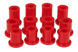 1979-1982 Dodge D50 , 1983-1990 Mitsubishi Mighty Max  Prothane Rear Leaf Spring Eye and Shackle Bushings Kit - Red