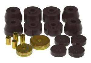 1972-1974 Dodge D100 Pickup , 1977-1987 Dodge D150 Prothane Body Mount Bushings and Radiator Support Bushings - Black