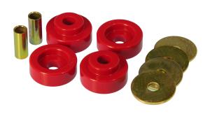 1973-1974 Plymouth Satellite , 1973-1975 Plymouth Roadrunner , 1973-1976 Dodge Coronet , 1973-1978 Dodge Charger  Prothane Torsion Bar Crossmember Mount Bushings - Red